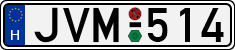 H-JVM-license-plate-Budapest